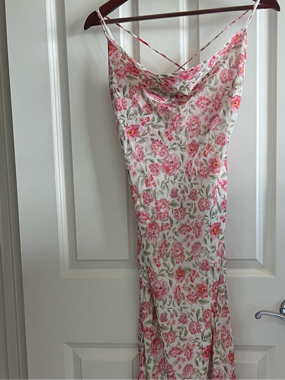 Bardot Pink & Green Floral Dress - Picture 4 of 9